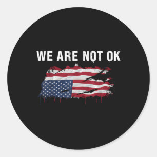 Sticker Rond Nous Ne Sommes Pas D'Accord À L'Inverse