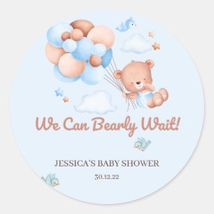 Sticker Rond Nous pouvons étancher le Baby shower d'attente