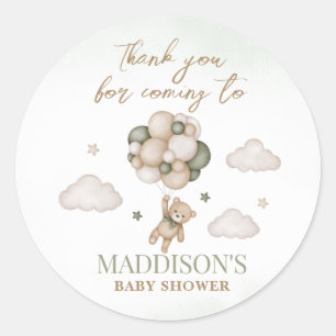 Sticker Rond Nous pouvons étancher le Baby shower d'attente