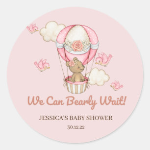 Sticker Rond Nous pouvons étancher le Baby shower d'attente