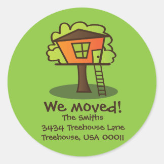 Sticker Rond Nous sommes allés à un Treehouse !