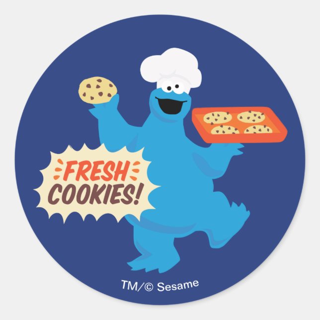 Sticker Rond Nous sommes des gourmands | Cookies frais ! (Devant)