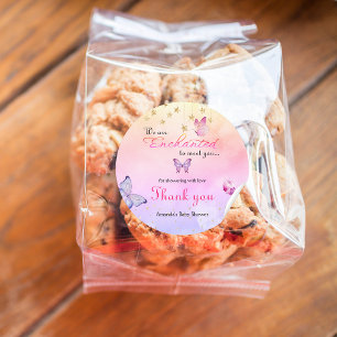 Sticker Rond Nous Sommes Enchantés De Vous Rencontrer Baby show