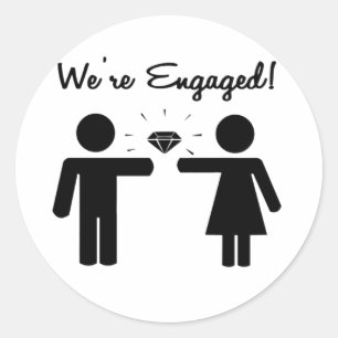Sticker Rond Nous Sommes Engagés