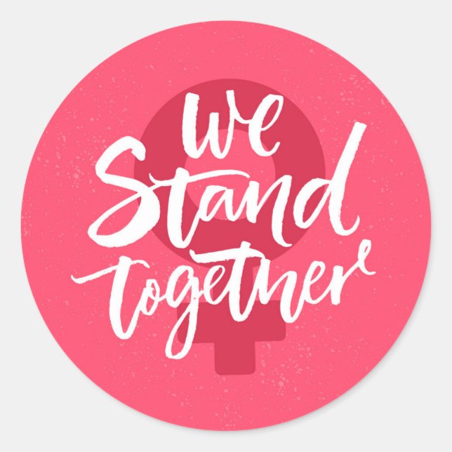 Sticker Rond Nous Sommes Ensemble (Devant)