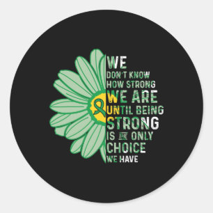 Sticker Rond Nous Sommes Forts - Bile Duct Cancer Sensibilisati