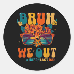 Sticker Rond Nous Sortons Des Jeunes Femmes Joyeuses Journée De