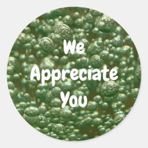 Sticker Rond Nous Vous Apprécions L'Appréciation Des Clients D'