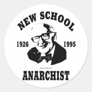 Sticker Rond Nouveau anarchiste — Murray Rothbard