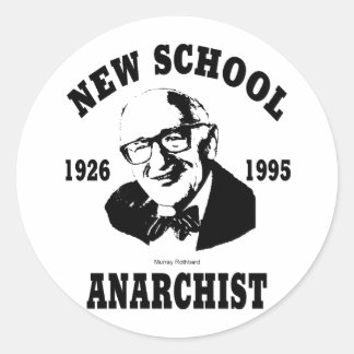 Sticker Rond Nouveau anarchiste — Murray Rothbard