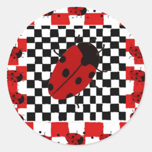 Sticker Rond Nouveau Bugs Lady