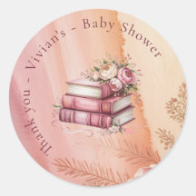 Nouveau chapitre commence Floral Livres Baby Showe