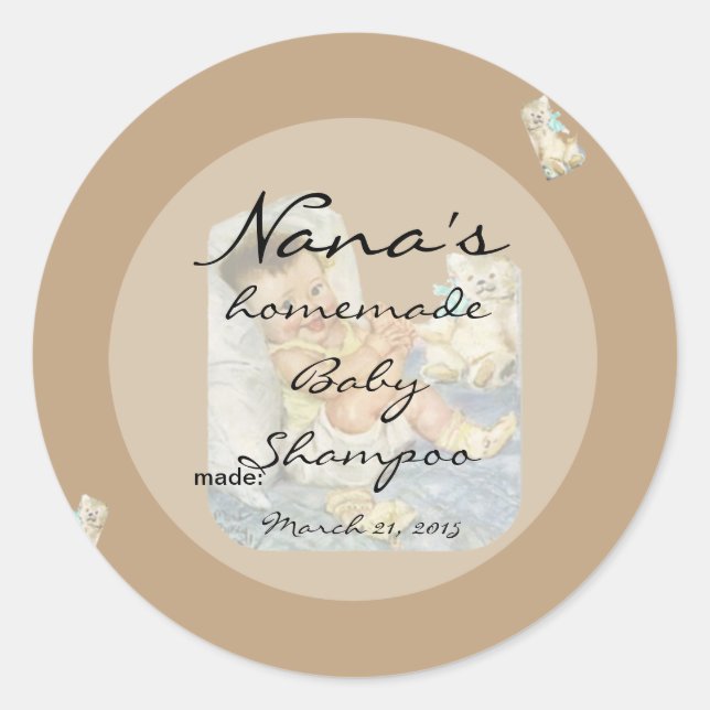 Sticker Rond Nouveau couvercle de capot de canne bébé pour couv (Devant)