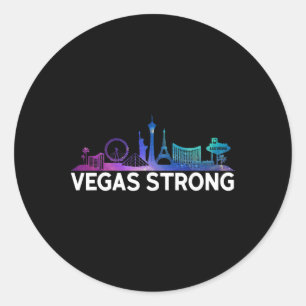 Sticker Rond Nouveau Las Vegas Fort pour les hommes, les femmes