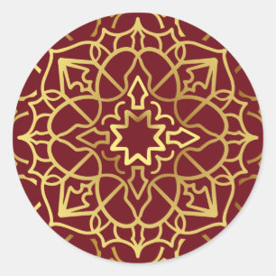 Sticker Rond Nouveau Mandala 4