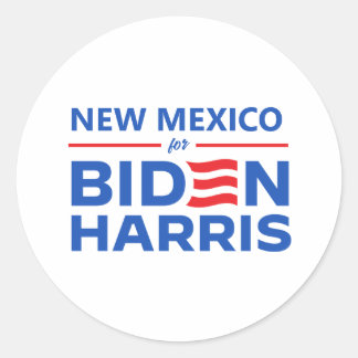 Sticker Rond Nouveau-Mexique pour Biden Harris