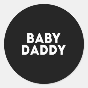 Sticker Rond Nouveau Papa Drôle Nouveaux & Futurs Papas Fête de