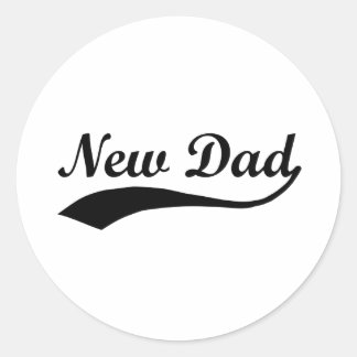 Sticker Rond Nouveau père