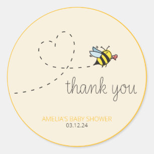 Sticker Rond Nouveau thème de douche Mama-to-bee
