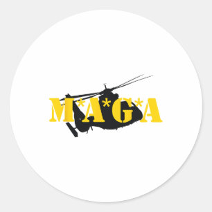 Sticker Rond NOUVEAUTÉ ! Trump Gold Mega Dark Tee - Trump Dark