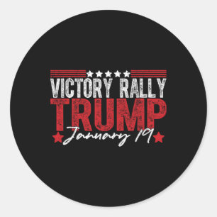 Sticker Rond NOUVEAUTÉ ! Trump Victory Rally Mega Historique Le