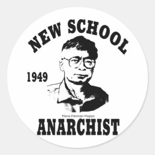 Sticker Rond Nouveaux anarchistes — Hans-Hermann Hoppe