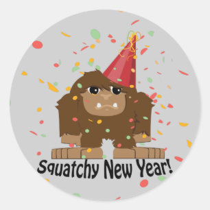 Sticker Rond Nouvel An