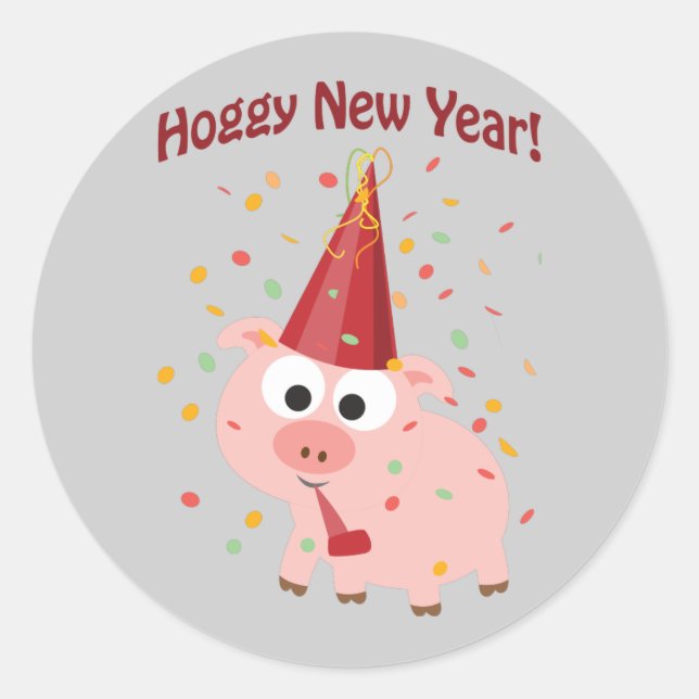 Sticker Rond Nouvel an ! (Devant)