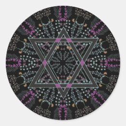 Sticker Rond Nouvel An juif Shana Tova