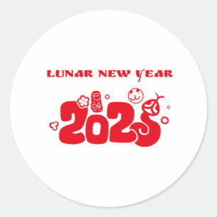 Sticker Rond Nouvel An lunaire 2025
