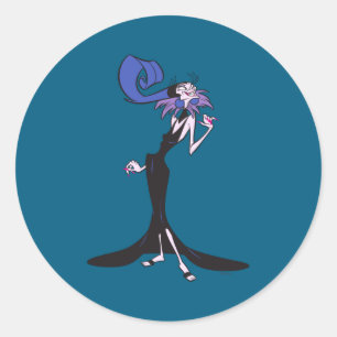 Sticker Rond Nouvel Empereur Groove Yzma _1 
