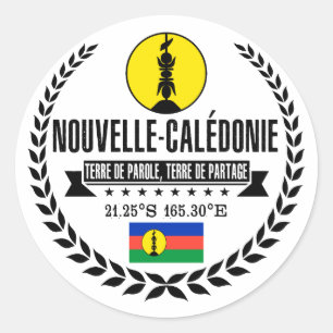 Sticker Rond Nouvelle-Calédonie
