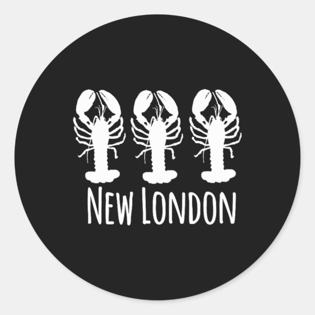 Sticker Rond Nouvelle navigation côtière de Londres pêche à la  (Devant)