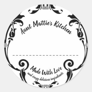 Sticker Rond Nouvelle-Orléans Grillwork Cuisine Baking