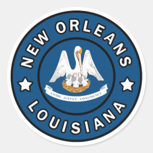 Sticker Rond Nouvelle-Orléans Louisiane