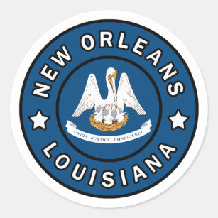 Sticker Rond Nouvelle-Orléans Louisiane