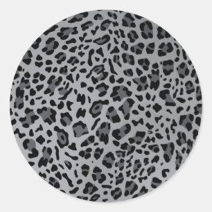 Sticker Rond Nouvelle texture de léopard 11