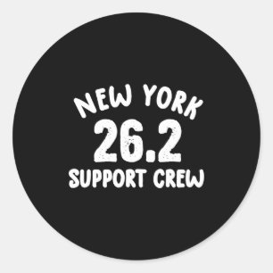 Sticker Rond Nouvelle York 26 2 Suprt Équipage Marathon Course