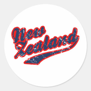 Sticker Rond Nouvelle-Zélande