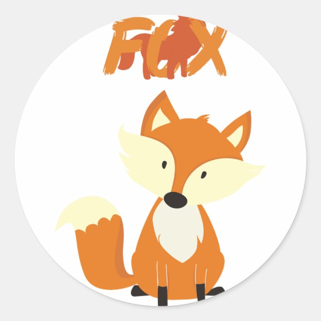 Sticker Rond nouvelles de fox (Devant)