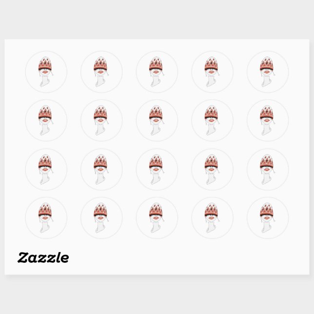Sticker Rond Nouvelles masses (Feuille)