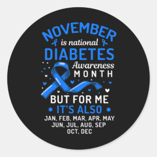 Sticker Rond Novembre Est Le Mois National De Sensibilisation A
