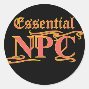 Sticker Rond NPC essentiel ne pas viser Rob ou tuer RPG drôle