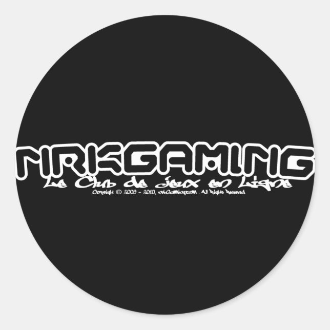 Sticker Rond nrkGaming CJL-2011WT (Devant)