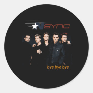 Sticker Rond Nsync Official Bye