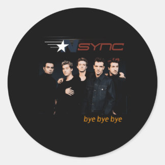 Sticker Rond Nsync Official Bye