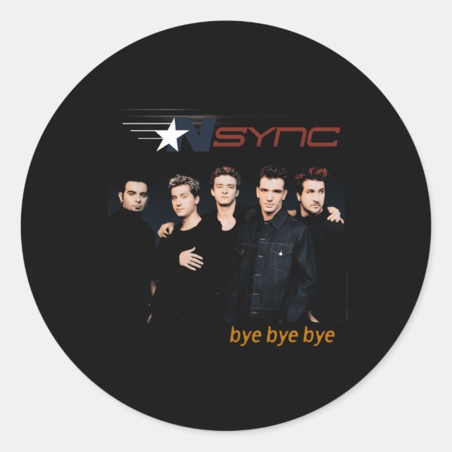 Sticker Rond Nsync Official Bye (Devant)