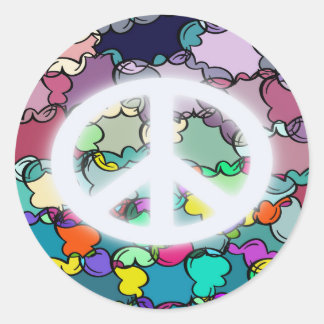 Sticker Rond nuage de paix