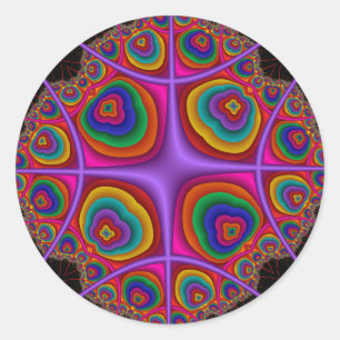 Sticker Rond Nuage d'électron