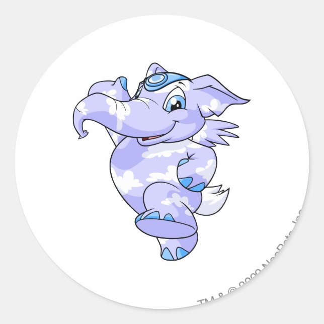 Sticker Rond Nuage d'Elephante (Devant)